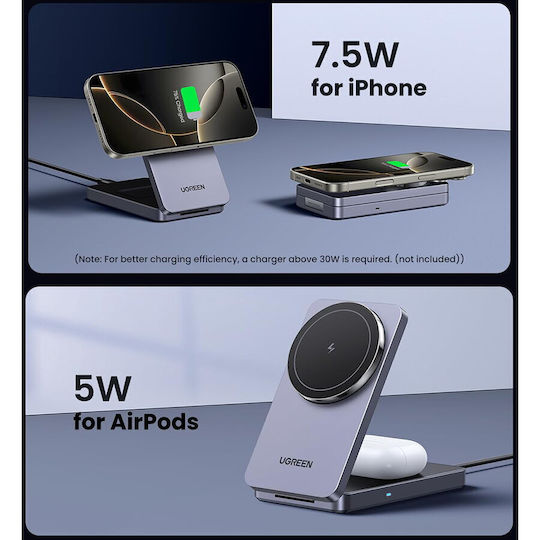 Ugreen Wireless Charger Qi2 20W Blacks (W528)