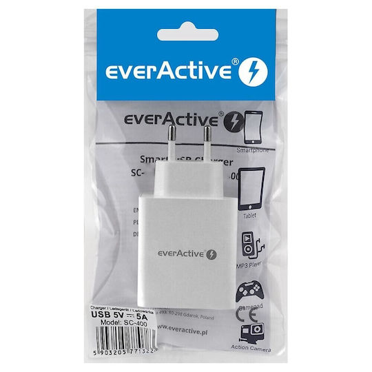 everActive Ladegerät ohne Kabel 20W Weißs (SC400)