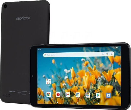 Umax VisionBook 8L Plus 8" Tablet (2GB/32GB) Μαύρο