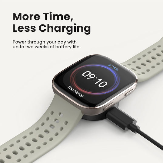 Amazfit Bip 6 46мм Водоустойчив Смартчасовник с Пулсомер (Червен)