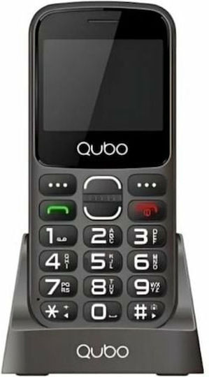 Qubo X-230BKC Dual SIM Мобилен Телефон с Големи Бутони Черен