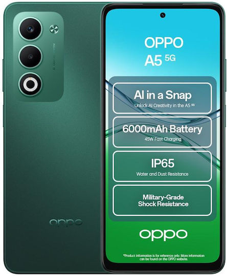 Oppo A5 5G Dual SIM (4GB/128GB) Green | Skroutz.mt