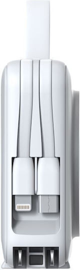 Mobile Origin PBT-03L-WHT MagSafe Power Bank 10000mAh 20W με Θύρα USB-A και Θύρα USB-C Power Delivery Λευκό