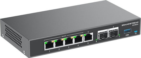 Grandstream Gcc6010w Uc+networking Convergence Device (wireless Vpn Router, Ngfw, Switch And&& Ip Pbx) With 5x Gigabit Ethernet Ports (GCC6010)