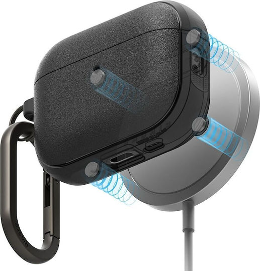Ringke Onyx Magnetic Hülle Silikon mit Haken in Schwarz Farbe für Apple AirPods Pro 3