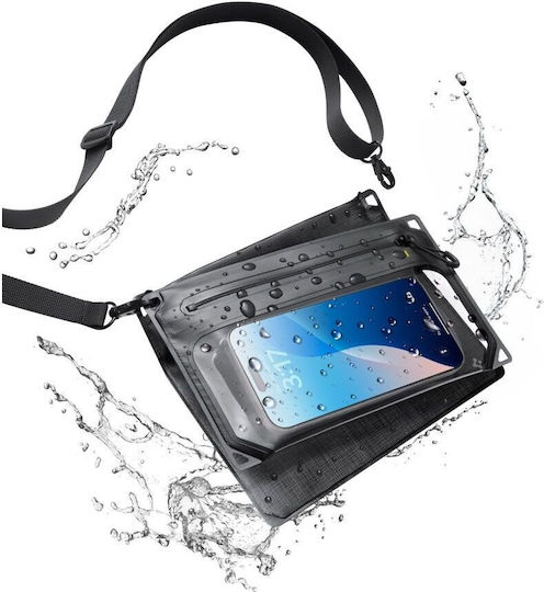 Spigen A640 Husă Universală Rezistentă la Apă Crossbag Neagră