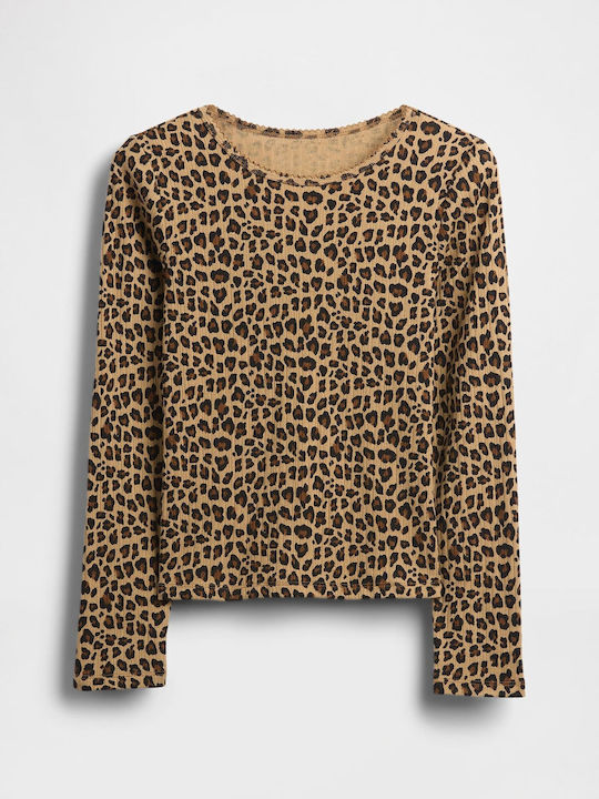 Kinderhemd Langarm Leopard
