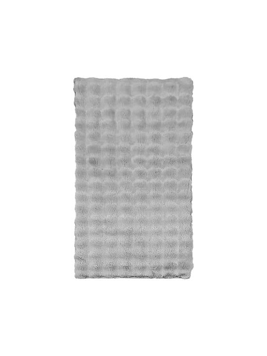 Beauty Home Anti-slip Rug Rectangular Furry Gray