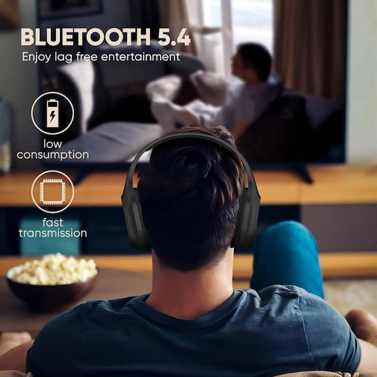 Sonic Gear Airphone 5 (2025) Fără fir / Cu fir Over Ear Căști cu 10 ore de Funcționare Carbon