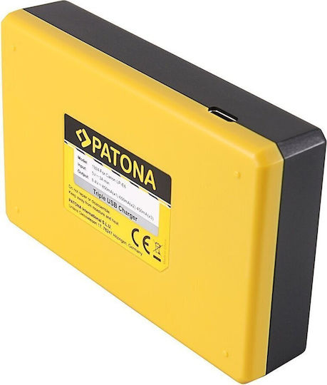 Patona Încărcător De Baterii Triplu Compatibil Cu Canon