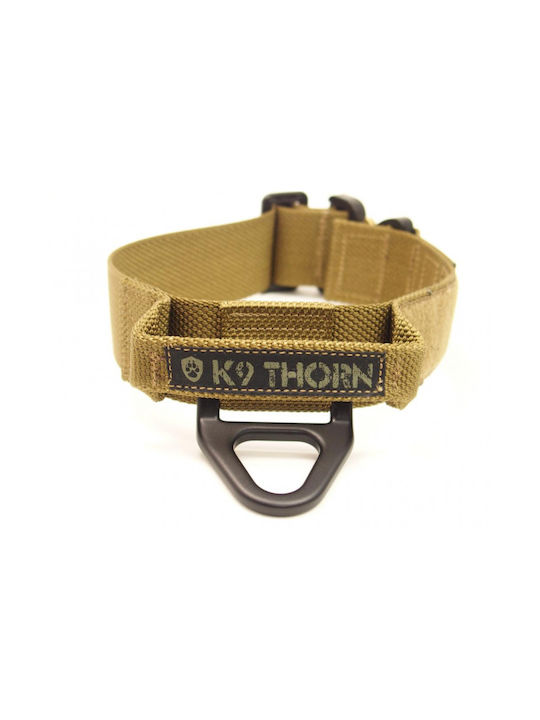 K9 Thorn Ошийник За Куче Bravo 45mm Дръжка Метално Закопчаване Cobra Кафяво Coyote Medium 35-45cm