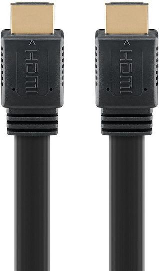 Goobay HDMI 2.1 Ultra High Speed 48Gbps 4K 120Hz HDR VRR Flat Cable HDMI male - HDMI male 3m Μαύρο