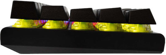 White Shark WAKIZASHI 2 Gaming Mechanical Keyboard 60% with Custom Red switches and RGB lighting (English US) Grey/Black