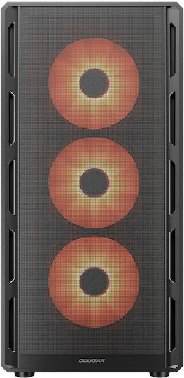 Cougar Airface Pure PRO Gaming Midi Tower Κουτί Υπολογιστή με ARGB Φωτισμό Μαύρο