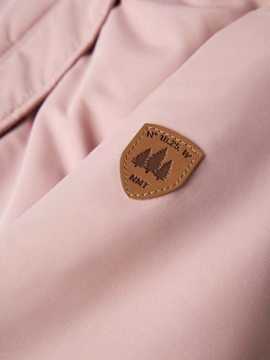 Kids Parka Long Hooded Pink