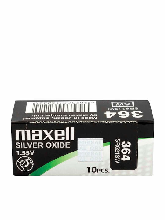 Maxell 364 Baterie Oxid de Argint pentru Ceasuri SR621SW 1.55V 1buc