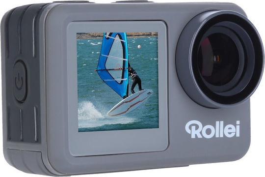 Rollei 9S Plus Action Camera 4K Ultra HD Underwater (with Case) with Touch Screen 1.33" and Wi-Fi Silver