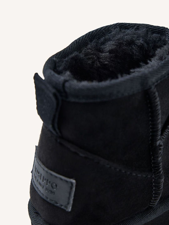 Suede Kinderstiefeletten Schwarz