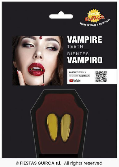 De carnaval Dinți Aurii pentru Halloween 1buc