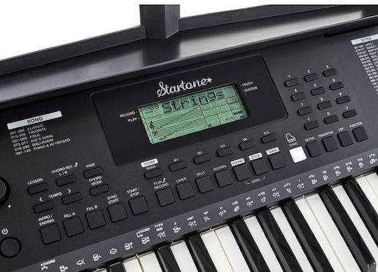 Startone Αρμόνιο MK-201 με 61 Πλήκτρα Τυπικής Αφής Μαύρο