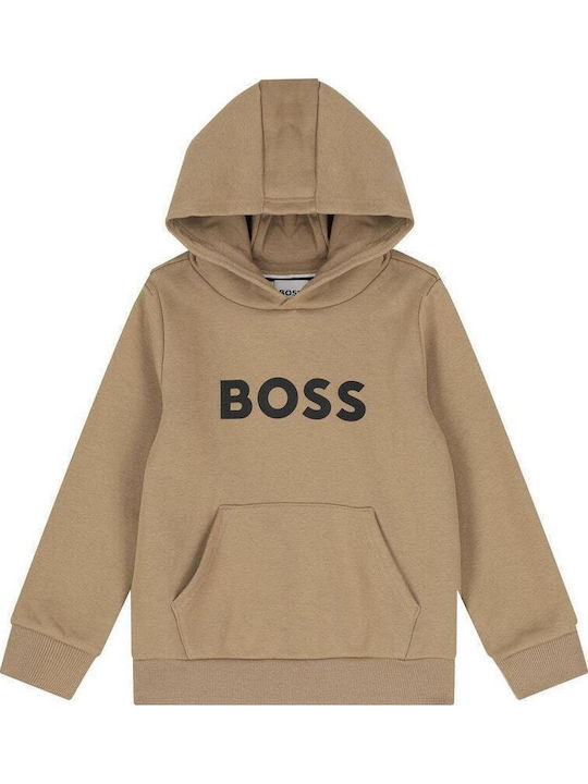 Παιδικό Φούτερ με Κουκούλα Beige