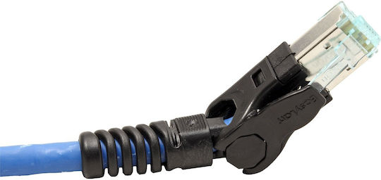 Easylan S/FTP Cat.6a Кабел за Ethernet мрежа 0.5м Син 1бр