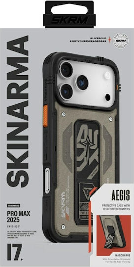 Skinarma Задна Корица Пластмаса Сива (iPhone 17 Pro Max)