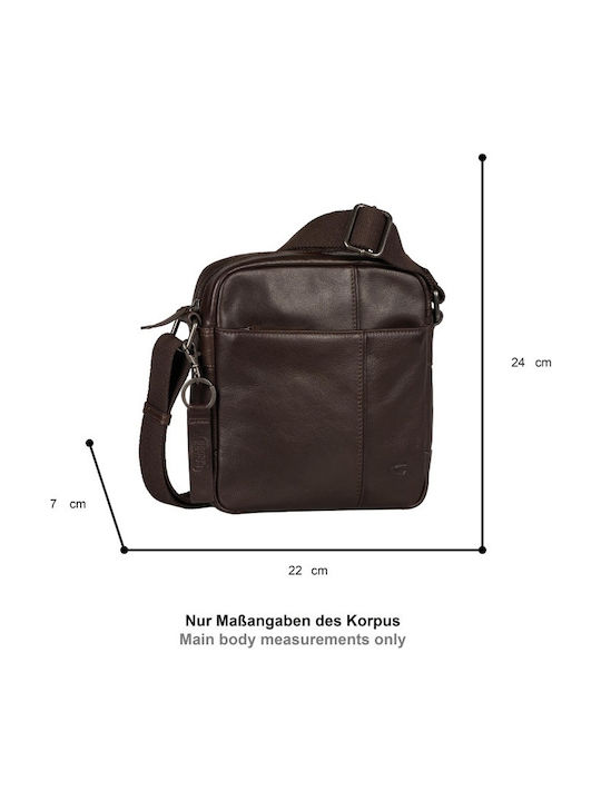Leather Men's Bag Shoulder / Crossbody Brown