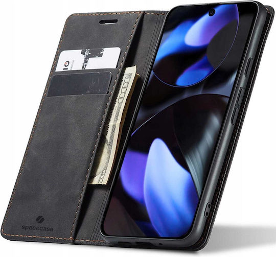 Spacecase Wallet Δερματίνης / Σιλικόνης Μαύρο (Google Pixel 10 / 10 Pro)