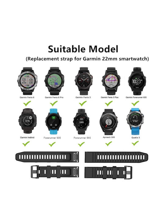 Curea Silicon Roșu (Garmin Instinct)