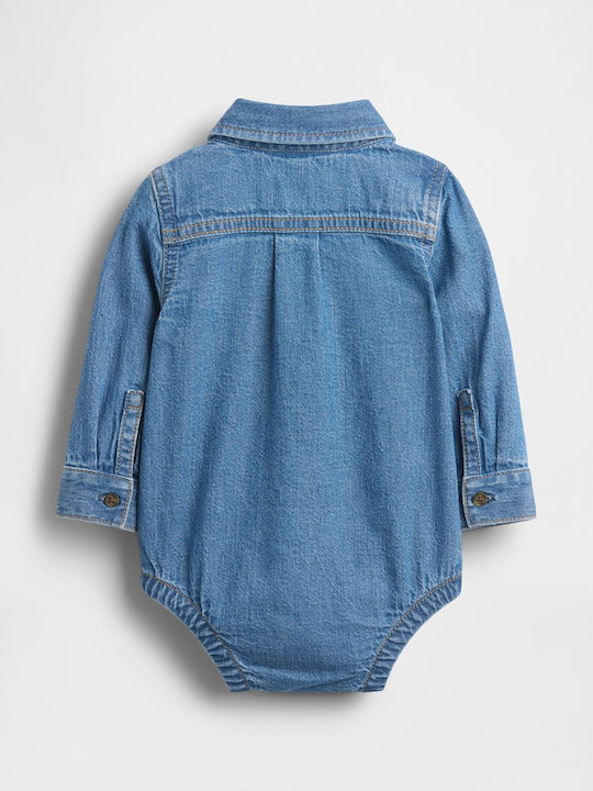 GAP Baby Bodysuit Dark Wash GAP Baby Bodysuit Dark Wash