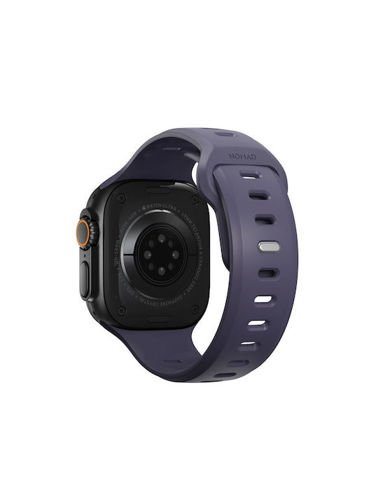 Nomad Λουράκι Σιλικόνης με Pin Μωβ (Apple Watch 44/45/46mm/Ultra 49mm)
