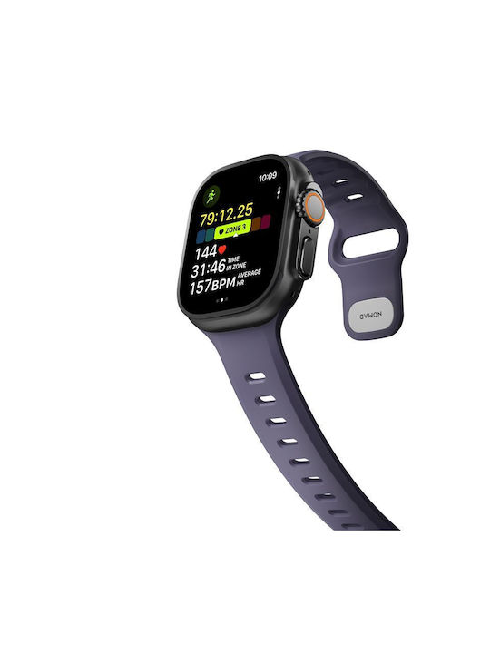 Nomad Λουράκι Σιλικόνης με Pin Μωβ (Apple Watch 44/45/46mm/Ultra 49mm)