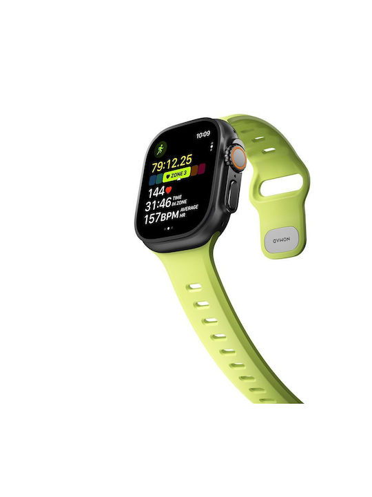 Nomad Tempo Silicone Strap With Pin Green Apple Watch 44/45/46mm/Ultra 49mm