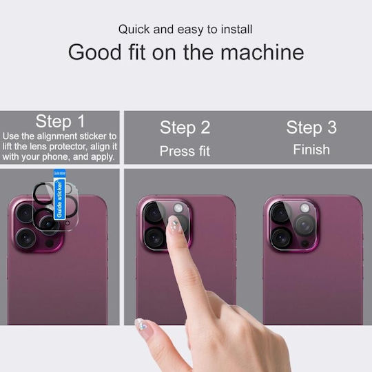 Imak Camera Protection Tempered Glass Black for the Samsung Galaxy S25 FE 5G
