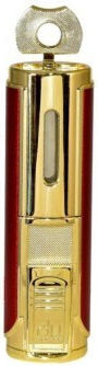 Rocky Patel Envoy Feuerzeug 5xJet Gold-Rot Punch