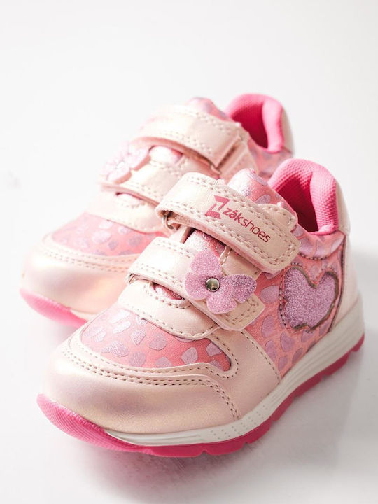 Kids Sneakers with Scratch Pink