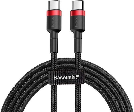 Baseus Type C Cable PD PD2.0 60W 20V 3A QC3.0 1m Black + Red
