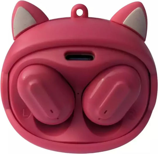 Lazerbuilt Squishmallows In-ear Bluetooth Handsfree Earphones with Charging Case Fifi the Fox