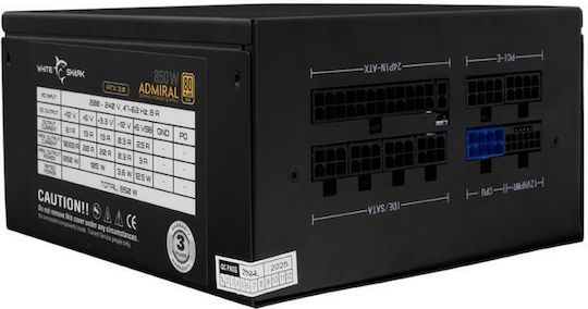 White Shark 850W Black Computer Power Supply Full Modular 80 Plus Gold (GPSU-850W)