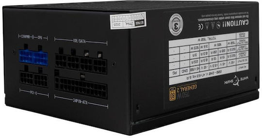 White Shark 750W Black Computer Power Supply Full Modular 80 Plus Gold (GPSU-750W)
