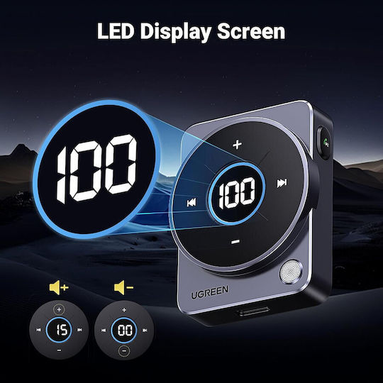 Bluetooth Адаптер За Аукс Жак Ugreen Cm724 35003 Сив