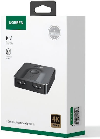 HDMI Превключвател Двуупосочен 2 Позиции Ugreen Cm311 70607 4K/60Hz 340637
