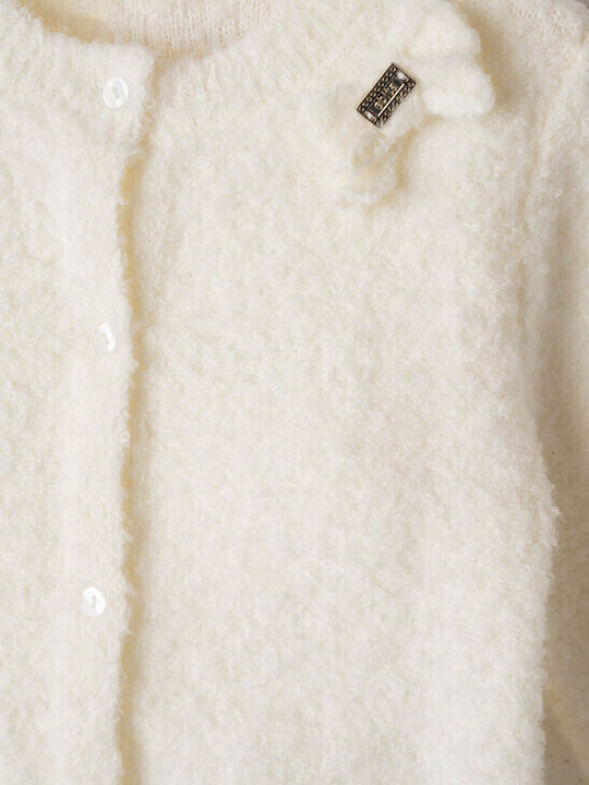 Kinderstrickjacke Gestrickt Ecru
