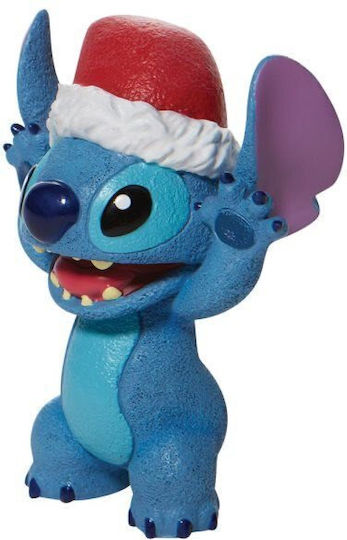Figurină Decorativă Stitch Cu Pălărie De Moș Crăciun 8 Cm