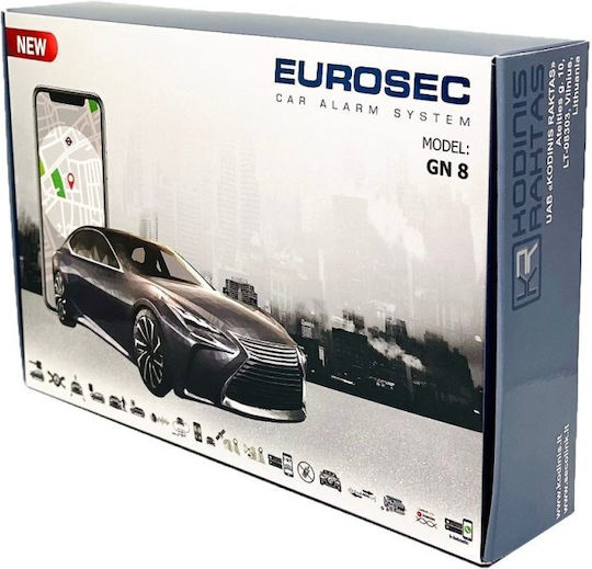 Gn8 Eurosec Canbus Car Alarm System Radar Vibration & Tilt Sensor Immobilizer Gps Tracking S-gn8-ensc