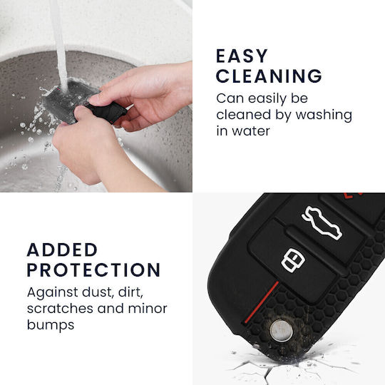 Protective TPU Car Key Case Audi 3 Buttons