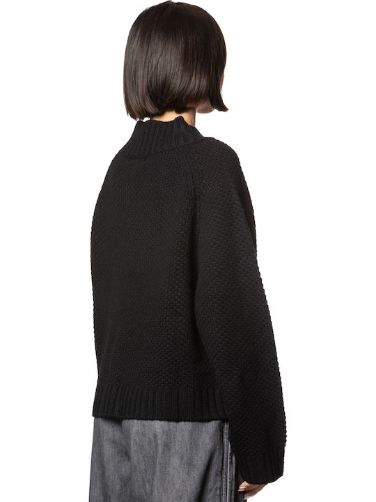 Women's Sweater Woolen Black