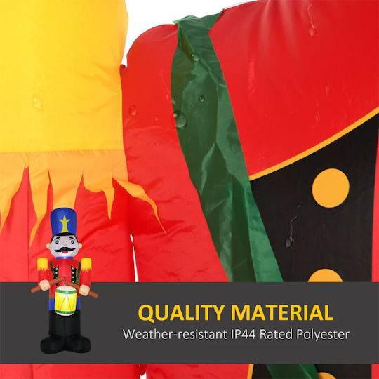 Inflatable Plastic Christmas Nutcracker Multicolour
