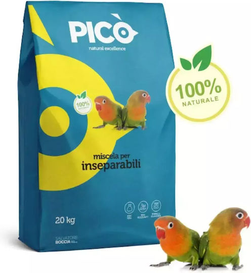 Pico Inseparabili Forpus Μείγμα Lovebirds & Parrotlets 1kg